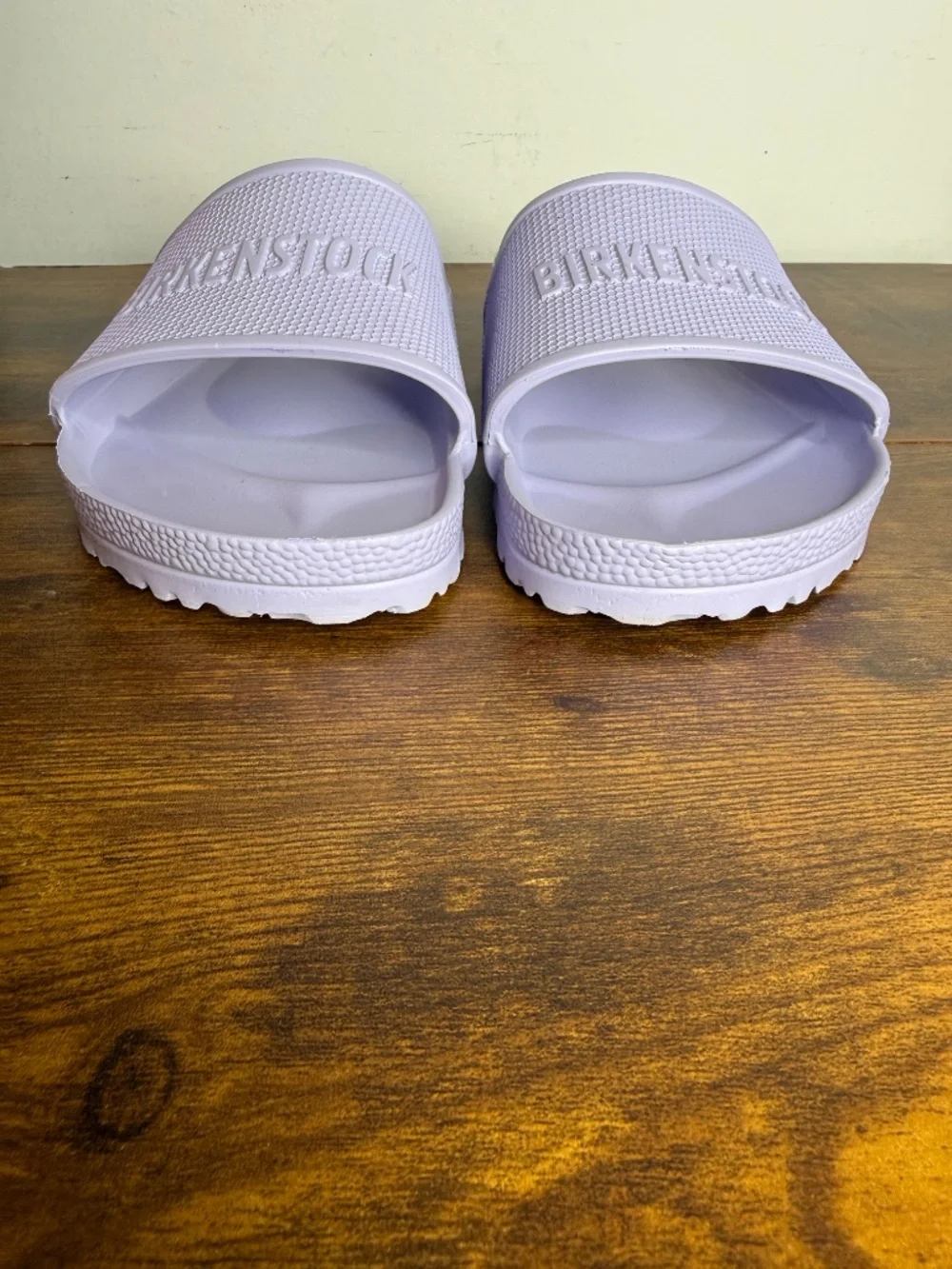 Birkenstock Barbados EVA slides (Size 42) in the Purple Fog colorway